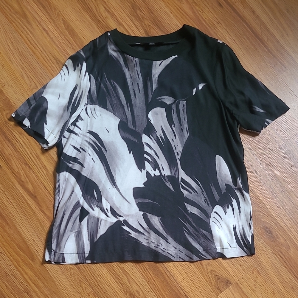 All Saints Monochrome Graphic Tee